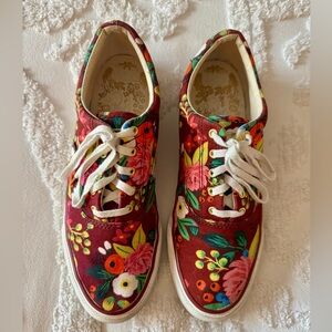 KEDS X RIFLE PAPER CO ANCHOR VINTAGE BLOSSOMS WOMEN’S SNEAKERS SZ 8.5 M